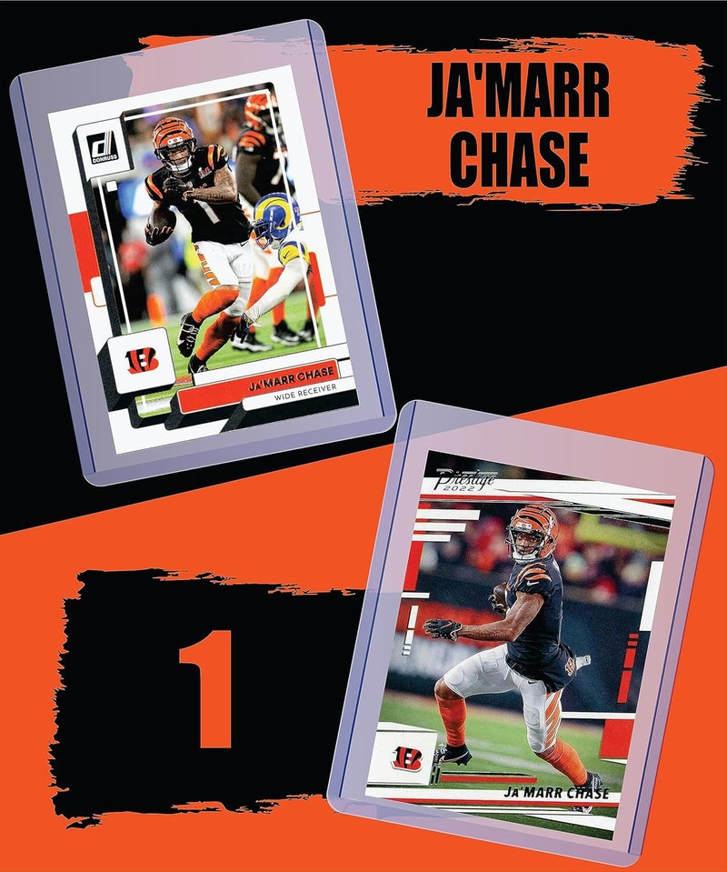 Chaser Ja'Marr Chase (5) Assorted Football Cards Gift Pack - Image 3
